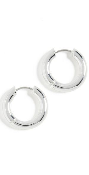Gorjana Lou Hoops Silver One Size