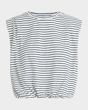 The Arden Sleeveless Stripe Tee