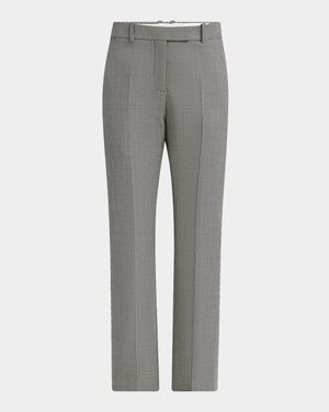 Houndstooth Kickflare Ankle Trousers