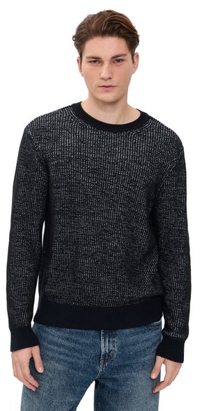 rag & bone Simon Marl Crew Nvymt XXL