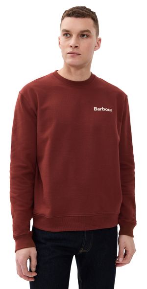 Barbour Firbank Relaxed Sweatshirt Fired Brick XL