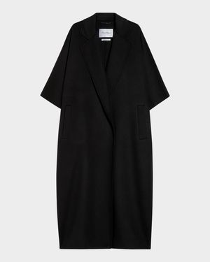 Gitano 3/4-Sleeve Oversized Wool Coat