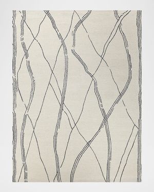 Tangiers Hand-Tufted Ivory/Black Rug, 9' x 12'