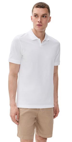 Orlebar Brown Bruno Short Sleeve Pique Polo White L