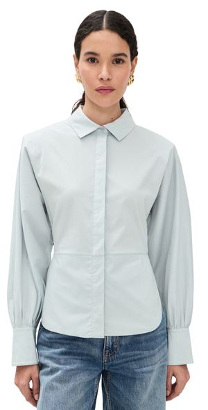 IRO Janine Blouse Ice Grey 40