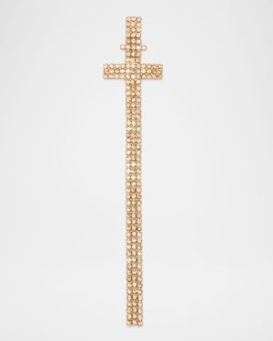 Rhinestone Alphabet Earring, Single