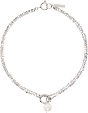 Justine Clenquet Silver Laura Necklace