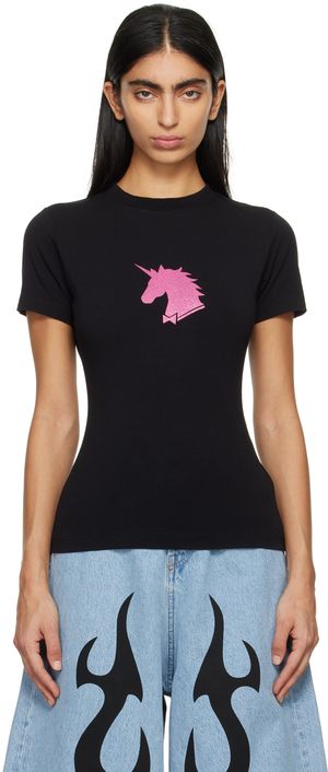 VETEMENTS Black Unicorn T-Shirt