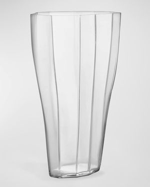 Reed Large Clear Vase, 19.7"