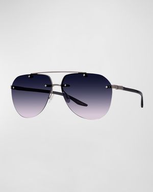 Jean Metal & Zyl Aviator Sunglasses