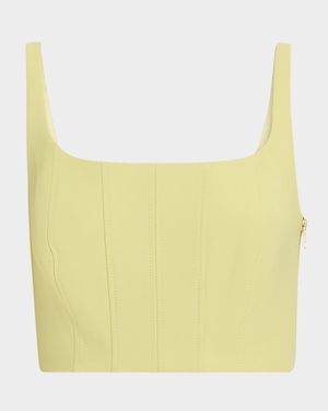 Rhea Cropped Corset Tank