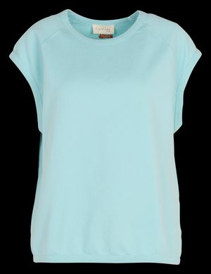 Acote - Sweat oversize col rond en coton - Taille 4 - Bleu