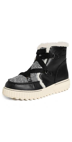 Sorel Ona Ave Alpine Boots Black/Chalk 10.5
