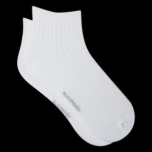 Bleuforet - Lot de 2 paires de chaussettes en coton mélangé - Taille 43/46 - Blanc