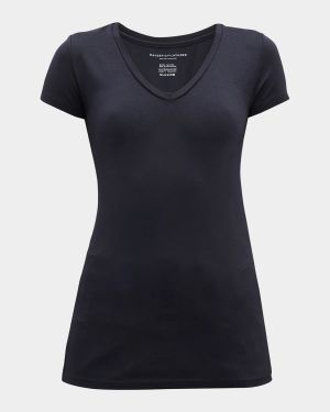 Soft Touch Short-Sleeve V-Neck Tee
