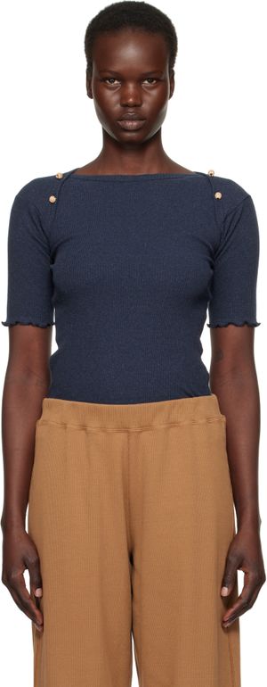 Baserange Navy Disc T-shirt