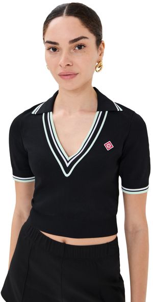 Casablanca Viscose Top Black XS