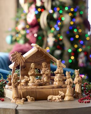 12-Piece Wood Nativity Set