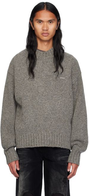 We11done Gray Chunky Sweater