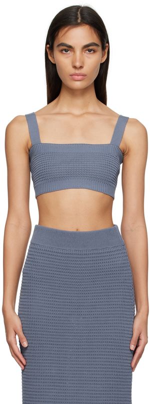 Loulou Studio Débardeur Senna bleu