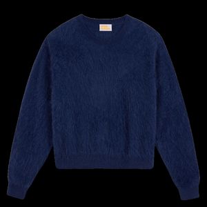 From Future - Pull manches longues en cachemire - Taille L - Bleu