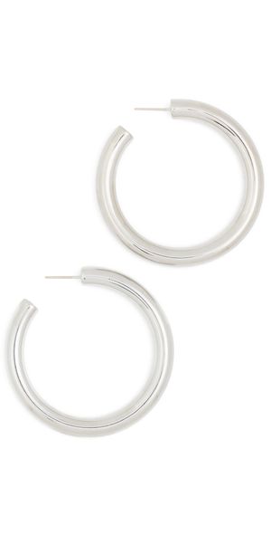 Jennifer Fisher 1.5 Samira Baby Hoops Silver One Size
