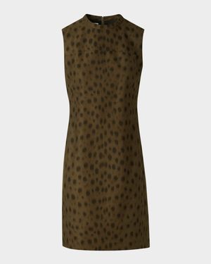 Francois Hardy Brushed Techno Gabardine Mini Dress