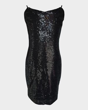 Girl's Fitted Mini Sequin Dress, Size 7-16