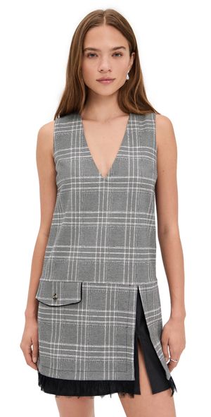 BAUM UND PFERDGARTEN Ahana Dress Black and White Check 32