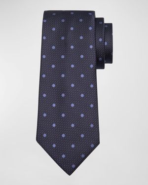 Men's Polka Dot Silk Tie
