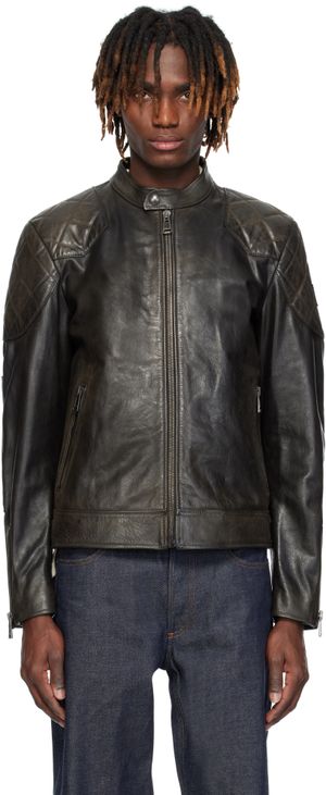 Belstaff Black Outlaw Leather Jacket