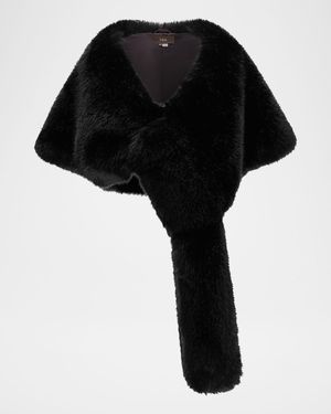 Fox-Like Faux Fur Stole