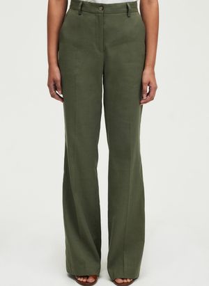 Pablo - Pantalon tailleur en lin mélangé - Taille 44 - Kaki