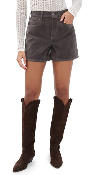 Free People Tippi Faux Suede Shorts Dark Honey 25