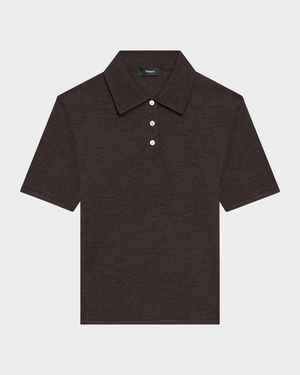 Slim Knit Polo Top
