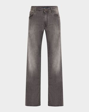 Men's Grey-Wash Slim Fit Jeans