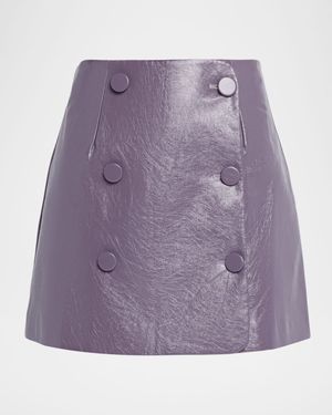 Mary Faux Leather Mini Skirt