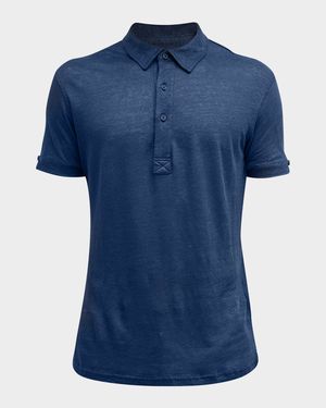 Men's Sebastian Linen Polo Shirt