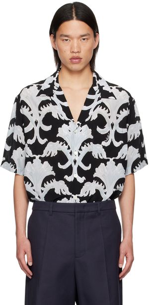 Valentino Black & Blue Metamorphos Wall Shirt