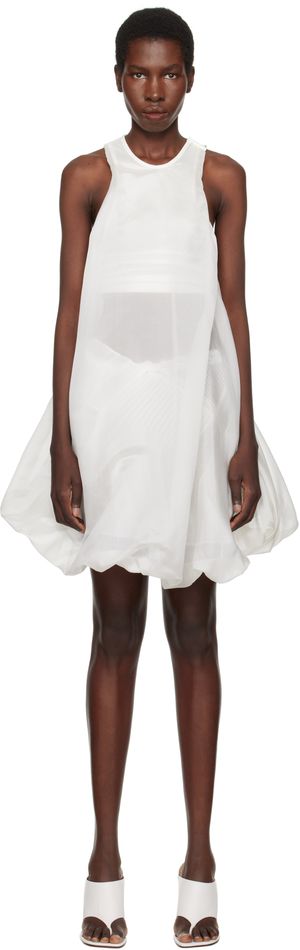 Christopher Esber White Vapour Separation Tank Mini Dress