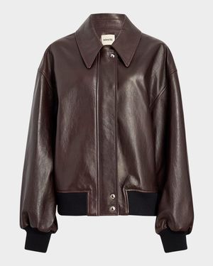 Shelman Leather Bomber Jacket