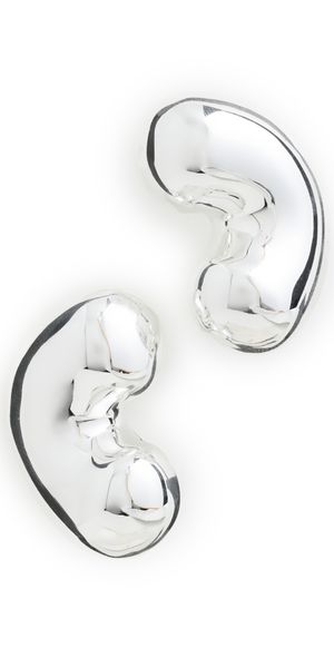 Jenny Bird Eliza Puff Earrings Silver One Size