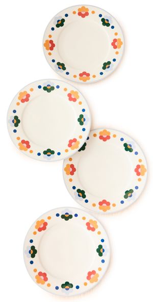 Misette Dinner Plates Set of 4 Floral One Size