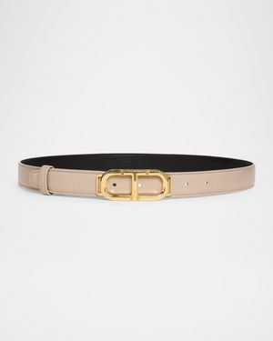 Box Palmellato Leather Belt
