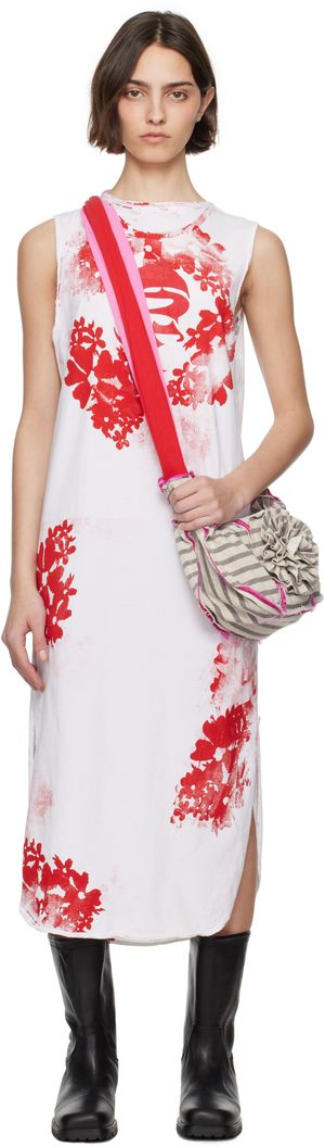 SC103 White Reflection Maxi Dress