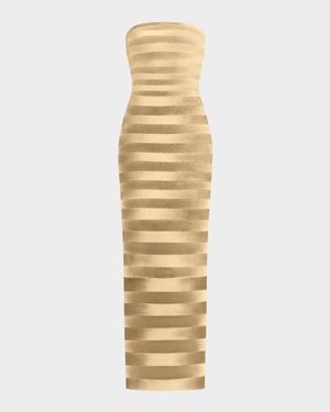 The Nia Strapless Bandage Gown