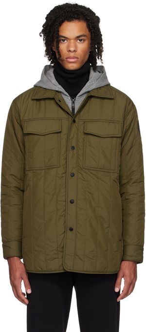 Canada Goose Khaki 'Black Label' Carlyle Quilted Jacket