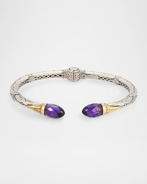 Anthos Dagger Dark Amethyst Quartz Hinge Bracelet
