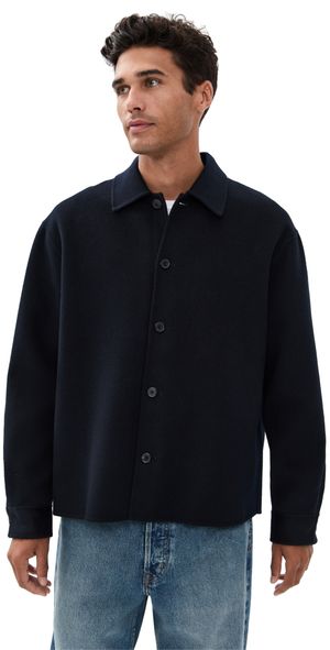 FRAME Double Face Wool Shirt Jacket Dark Navy XXL