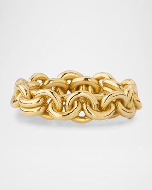 Fused Serpens Ring in 18K Yellow Gold, Medium